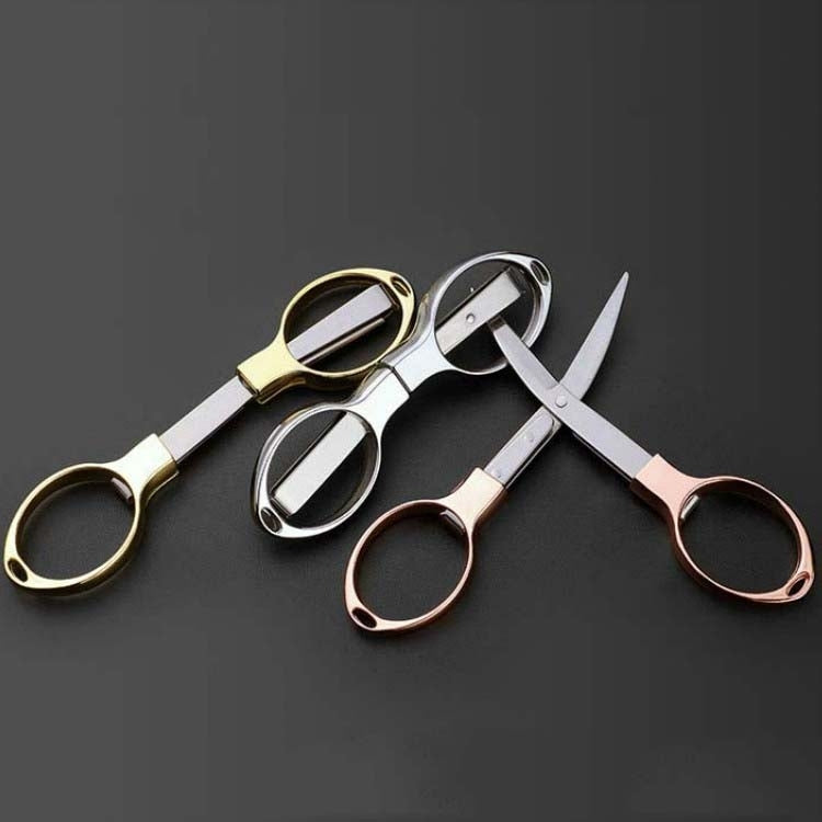 Fishing Special Scissors Foldable Stainless Steel Fishing Tackle, Style:Metal Handle, Color:Color Random Delivery