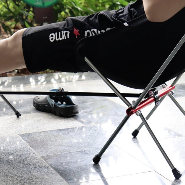 Outdoor Beach Chair Aluminum Alloy Ultra Light Camping Barbecue Fishing Portable Folding Back Chair(Folding Chair + Telescopic Tripod)