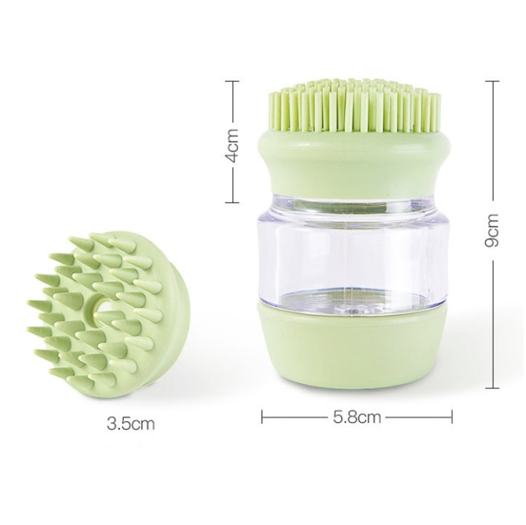 Pet Bath Brush Silicone Multifunctional Massage Pet Supplies(Pink)