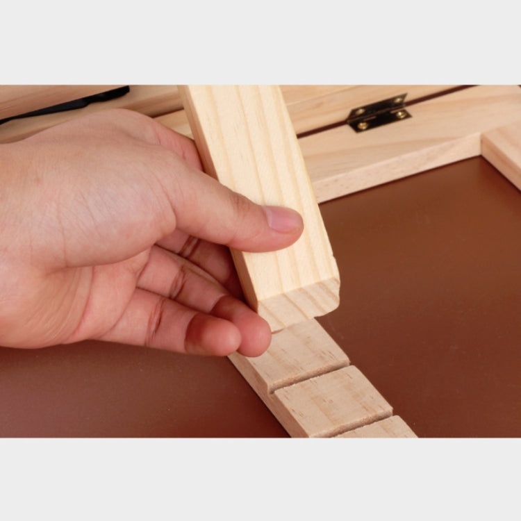 Wooden Reading Rack Children Notebook Stand Anti-myopia Book Stand, Colour: Log Wood Clip