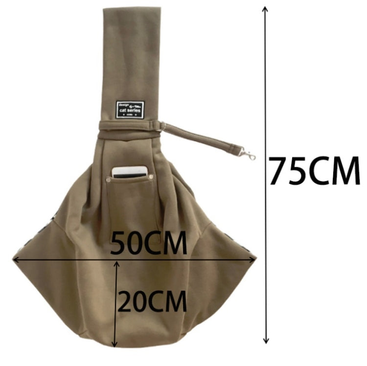 Pet Outing Carrier Bag Cotton Messenger Shoulder Bag, Colour: Blue