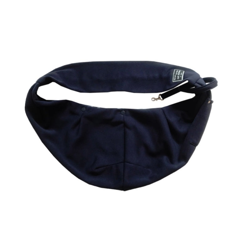 Pet Outing Carrier Bag Cotton Messenger Shoulder Bag, Colour: Dark blue