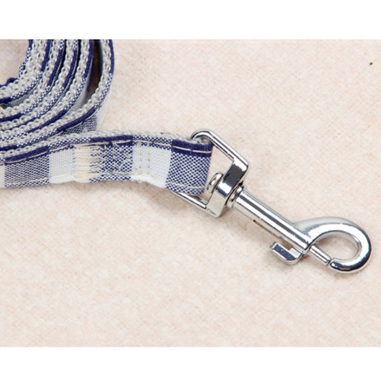 Pet Traction Rope Chest Harness Anti-break Away Vest Type Small Dog Walking Rope, Size:M(Blue)