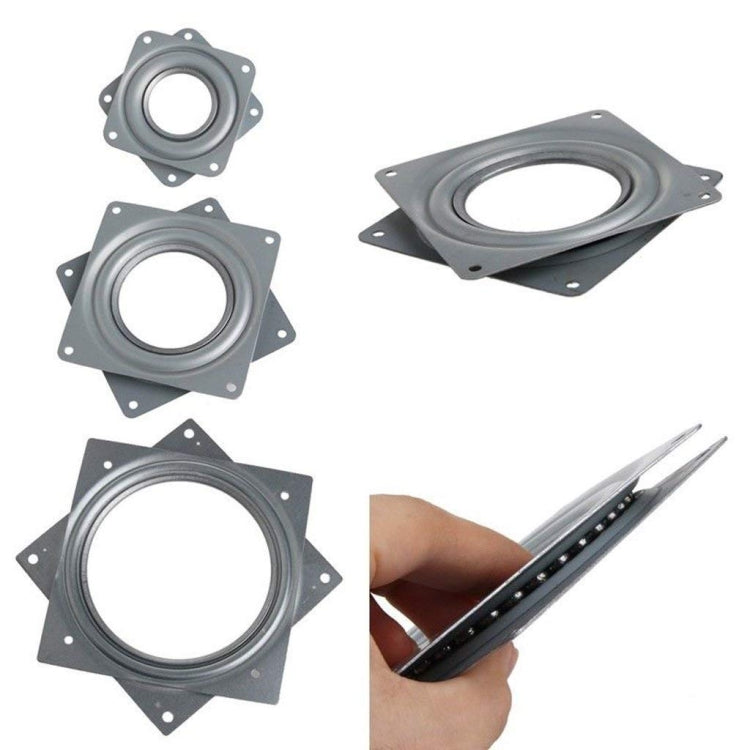 2pcs 3 inch Hollow Square Dining Table Turntable Furniture Hardware