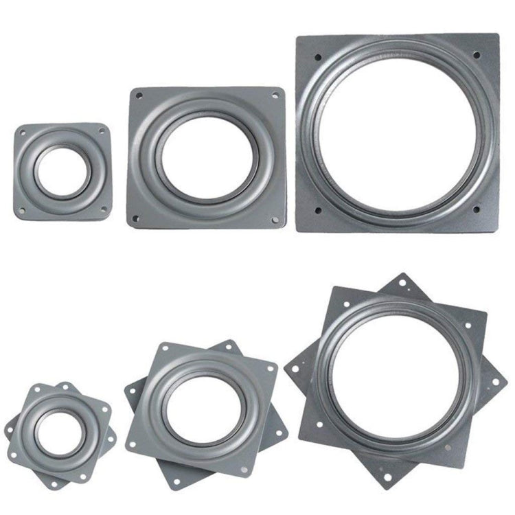 2pcs 3 inch Hollow Square Dining Table Turntable Furniture Hardware