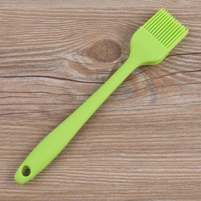 Silicone Brush Baking BBQ Oil Brushes Barbeque Tools for Kitchen Tool(green)