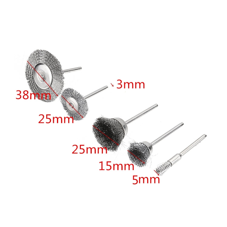 10 PCS Wire Brush Metal Descaling Polishing Brush To Remove Oxide Layer Flat Polishing Brush, Style:Bowl Shape3×25MM