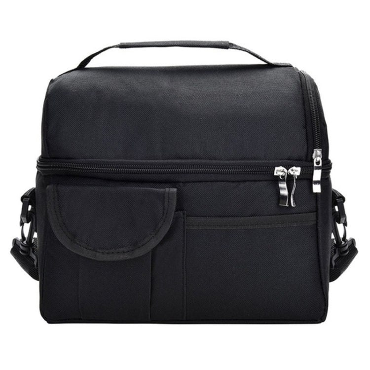 Lunch Bag Reusable Insulated Bag Multifunctional Waterproof Insulated Lunch Box(Black)