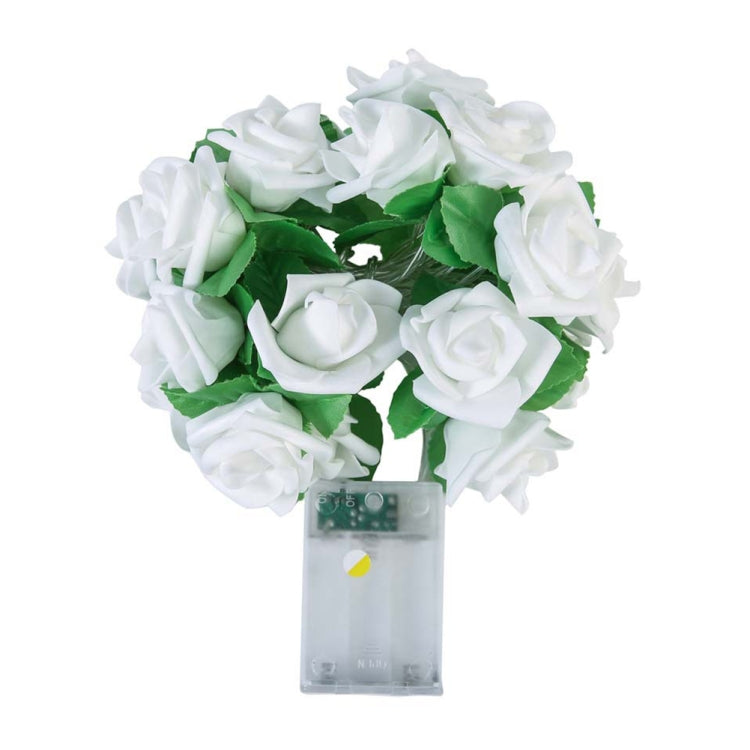 Rose Flower Battery Powered Fairy Lights Wedding Home Birthday Party Garland Decor String Lamp Warm White