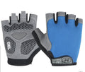 Cycling Shock Absorbing Anti-Slip Gloves Fitness Weight Lifting Training Half-finger Gloves, Size:L(Lake Blue)