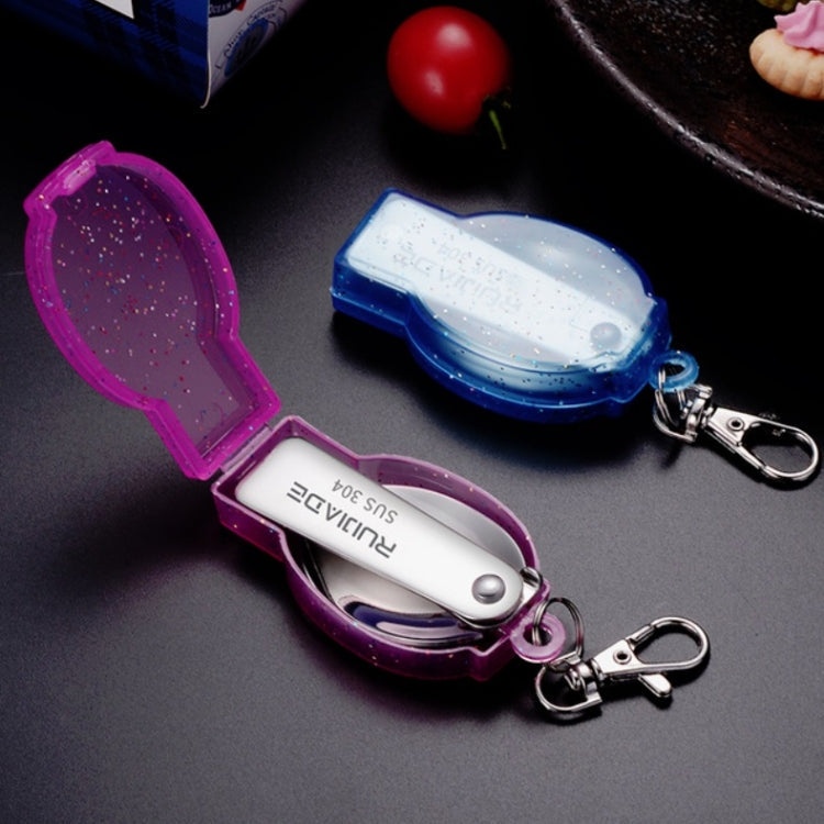 2PCS Stainless Steel Folding Fork Spoon Integrated Dual-use Picnic Portable Tableware, Random Color Delivery(Spoon)