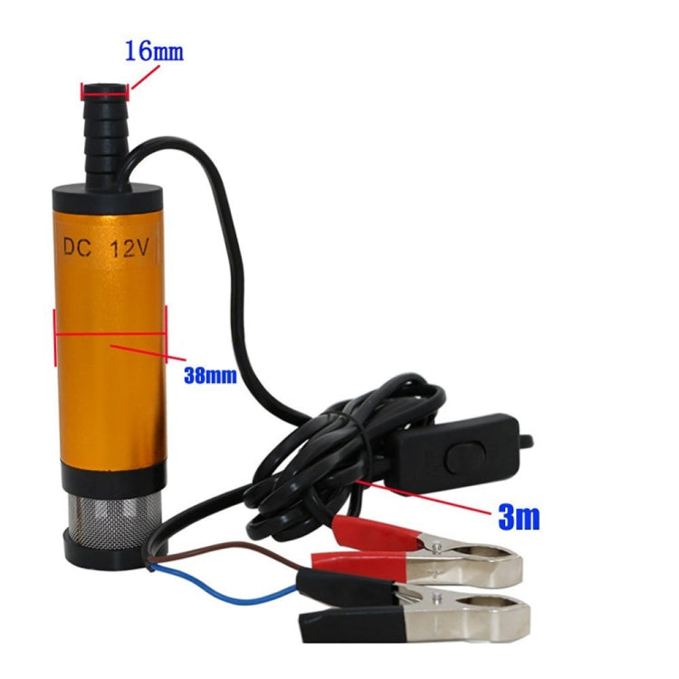 12V Car Electric DC Fuel Pump Submersible Pump, 38mm Built-in Filter Version
