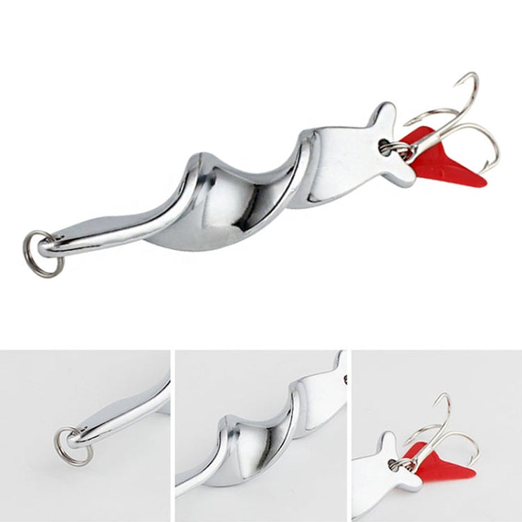 Rotating Metal Spinner Fishing Lure Hard Baits Fish Hook Tackle, Weight:10g