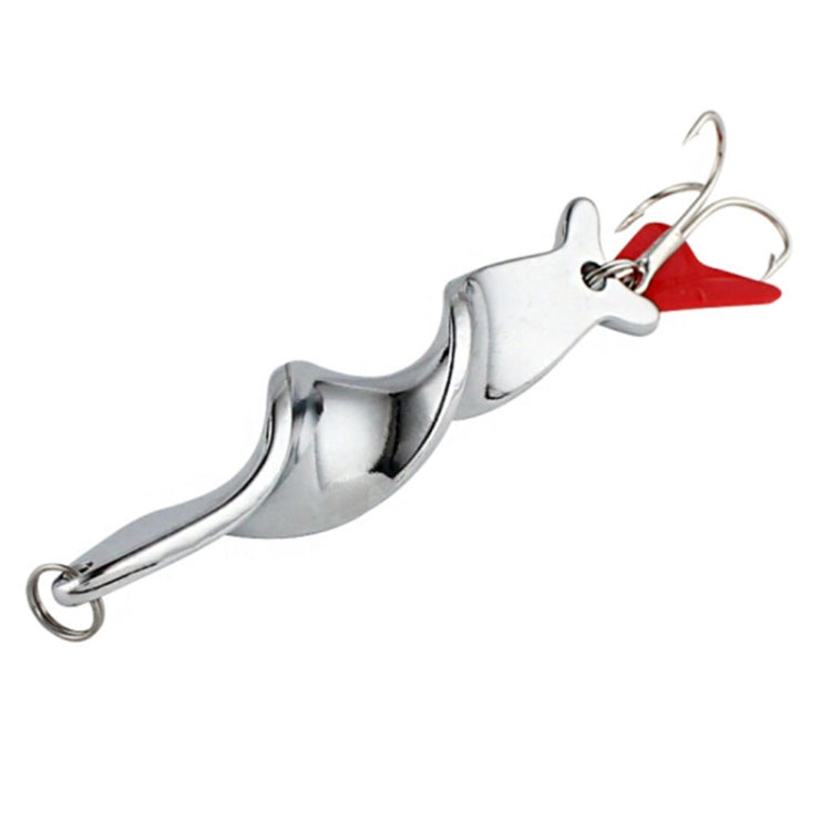 Rotating Metal Spinner Fishing Lure Hard Baits Fish Hook Tackle, Weight:21g