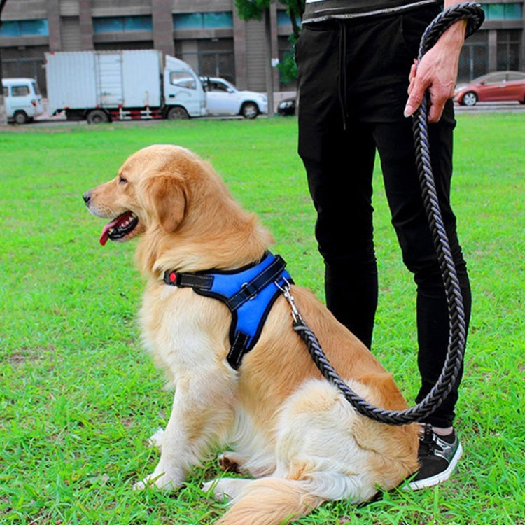 For Small Medium Large Dogs Pet Walking Chest Strap, Size:XL(Black)