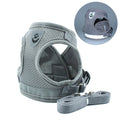 Adjustable Polyester Mesh Reflective Vest Lead Leash for Pet Dog, Size:XL(Grey)