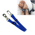Nylon Harness Leash Clip Pet Dog Car Seat Belt Security Belt(Blue)