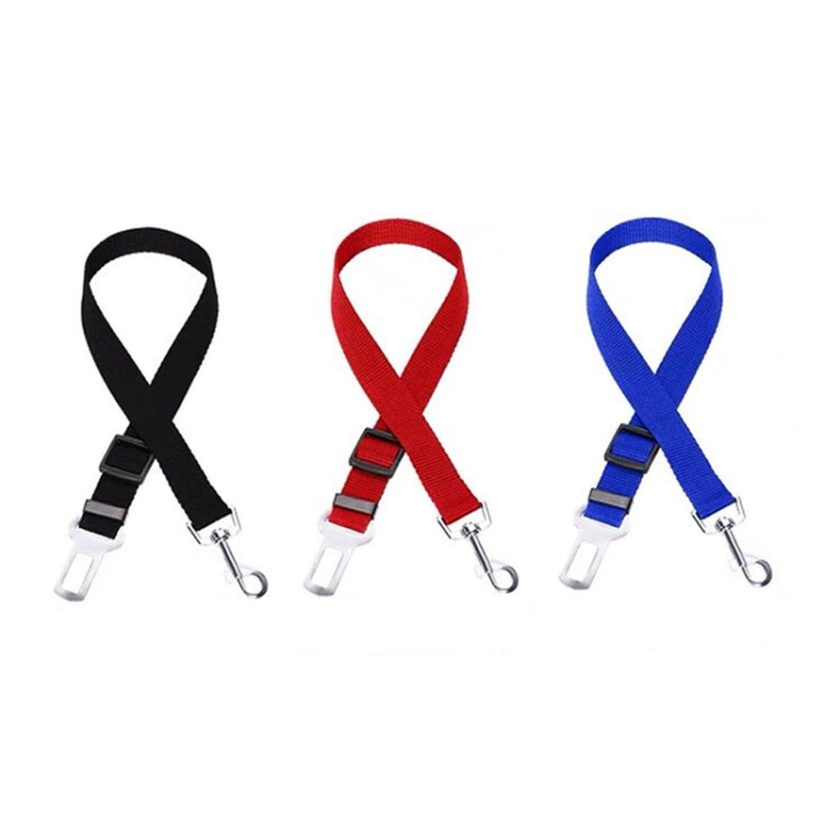 Nylon Harness Leash Clip Pet Dog Car Seat Belt Security Belt(Blue)