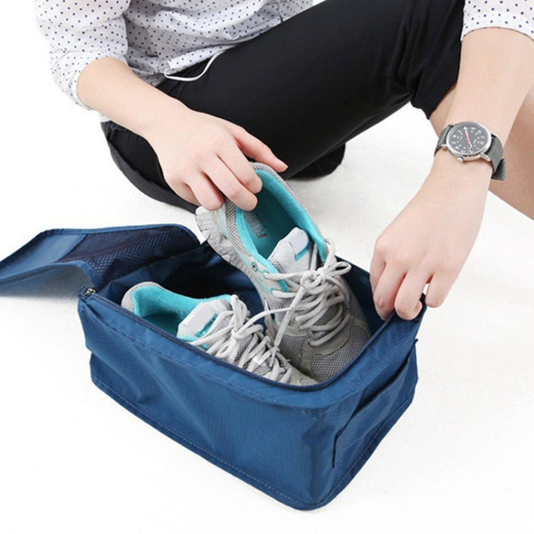 Waterproof Shoes Bag Pouch Storage Travel Bag Portable Shoes Organizer(Navy Blue)