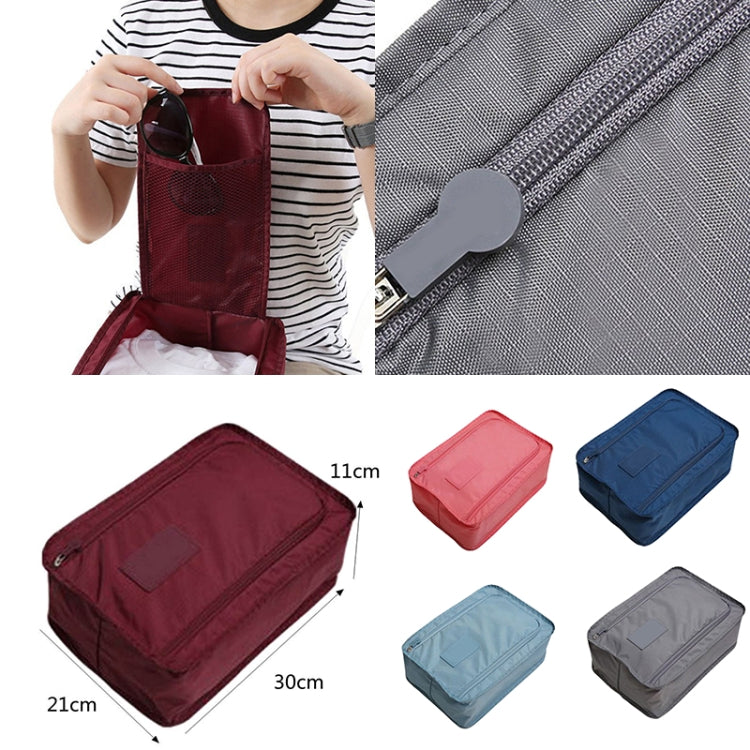 Waterproof Shoes Bag Pouch Storage Travel Bag Portable Shoes Organizer(Navy Blue)