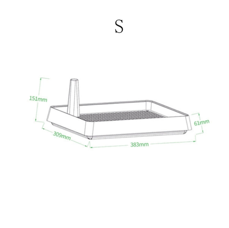 Open Type Pet Dog Toilet Potty Pet Supplies, Size:38.3x30.9cm