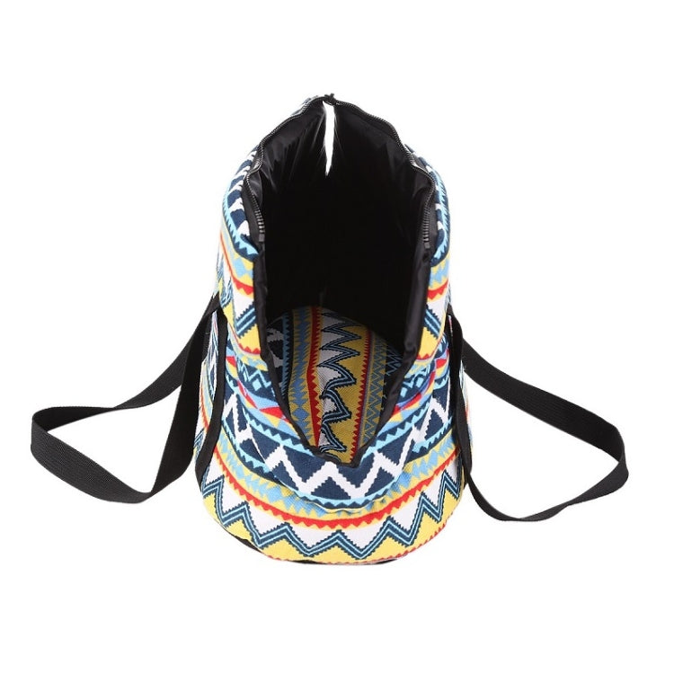 Retro Pet Carrying Bag Comfortable & Breathable Backpack For Cats And Dogs, Size:S 45x21x22cm(Retro Velveted)