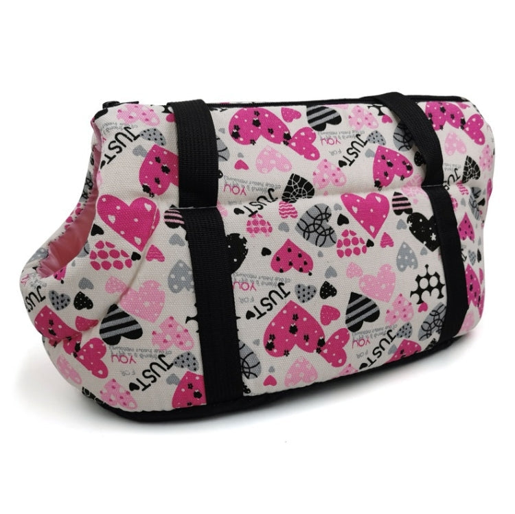 Retro Pet Carrying Bag Comfortable & Breathable Backpack For Cats And Dogs, Size:L 55x26x27cm(Love)