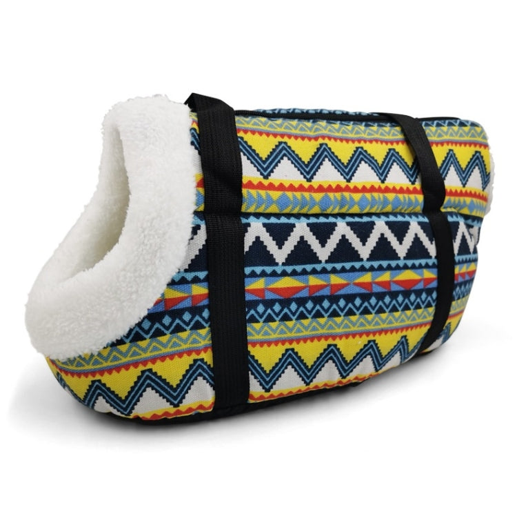 Retro Pet Carrying Bag Comfortable & Breathable Backpack For Cats And Dogs, Size:L 55x26x27cm(Retro Velveted)