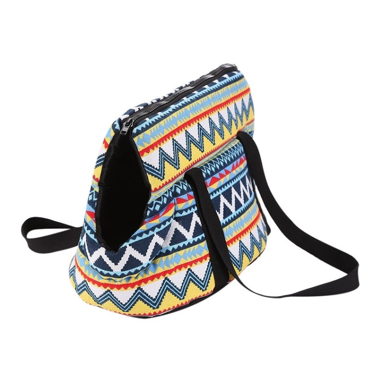 Retro Pet Carrying Bag Comfortable & Breathable Backpack For Cats And Dogs, Size:L 55x26x27cm(Retro Velveted)