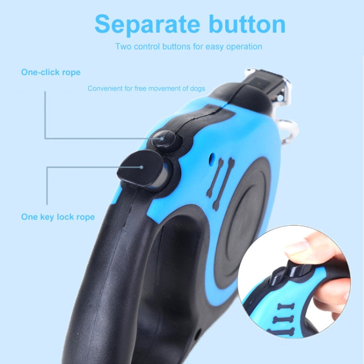 Retractable Dog Leash Automatic Flexible Dog Puppy Cat Traction Rope Belt Dog Leash for Small Medium Dogs Pet Products, Size:3m(Blue)