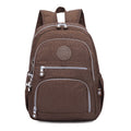 Backpacks School Backpack for Teenage Girls Female Laptop Bagpack Travel Bag, Size:27X13X37cm(T1368 Coffee)