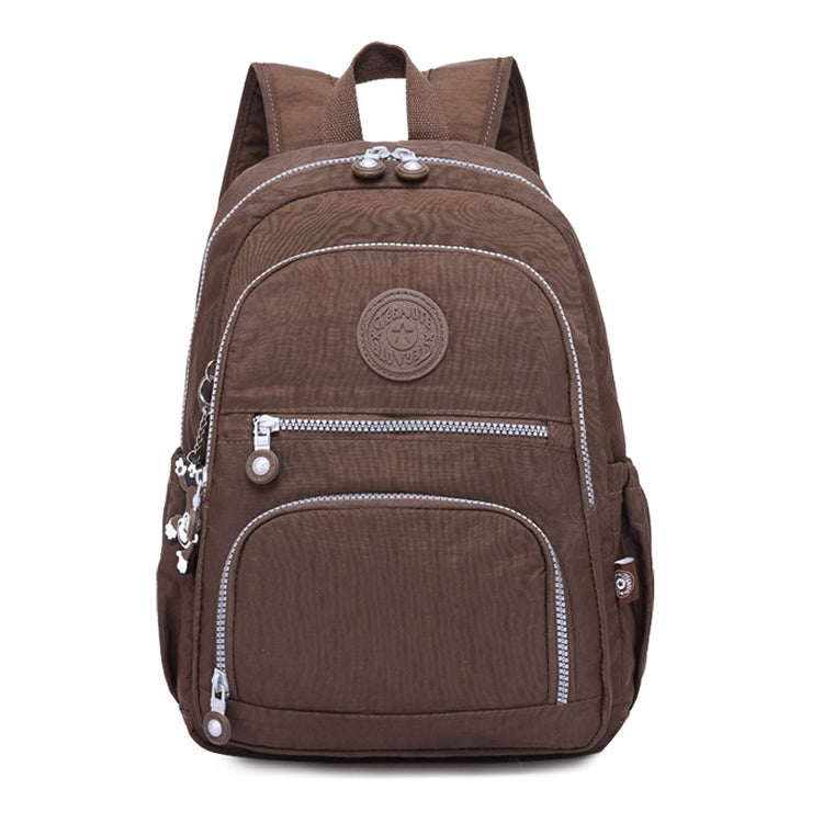 Backpacks School Backpack for Teenage Girls Female Laptop Bagpack Travel Bag, Size:27X13X37cm(T1368 Coffee)