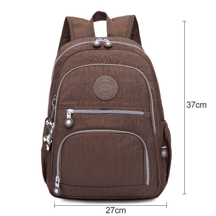 Backpacks School Backpack for Teenage Girls Female Laptop Bagpack Travel Bag, Size:27X13X37cm(T1368 Coffee)