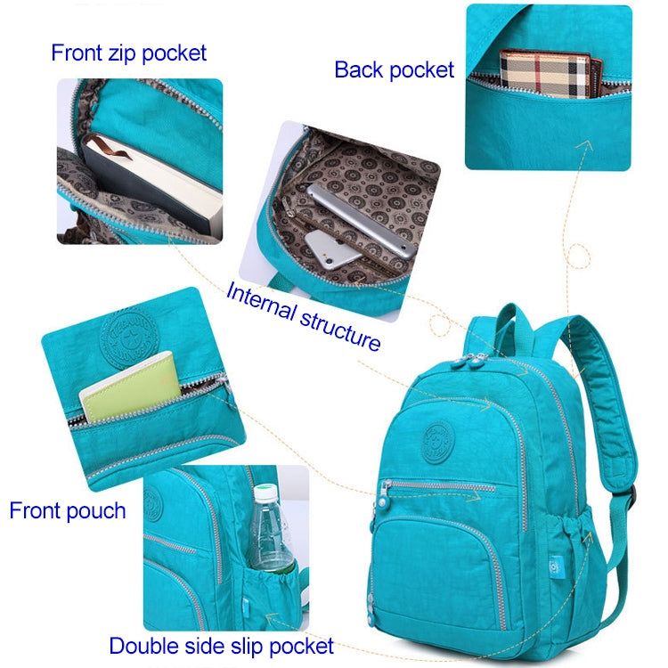 Backpacks School Backpack for Teenage Girls Female Laptop Bagpack Travel Bag, Size:27X13X37cm(T1368 Coffee)