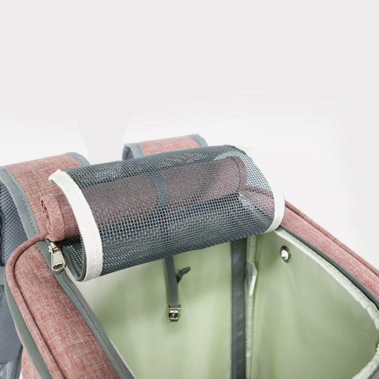 LDLC Pets Going Out Portable Foldable Breathable Backpack, Size:M(Light Gray)