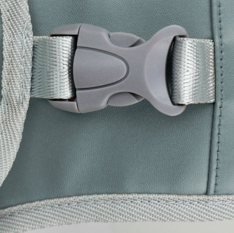 TAILUP Pets Carry Out Shoulder Bag Convenient Foldable Leather Chest Bag, Specification: M(Jean Blue)