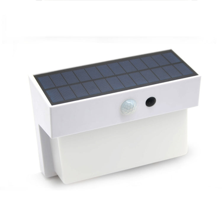 2.5W 50 LEDs Solar Landscape Light Outdoor Courtyard Light Control + Radar Sensing Wall Lamp(White)