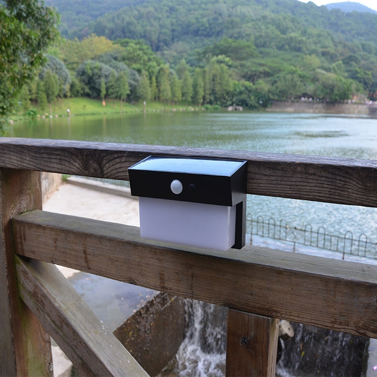 2.5W 50 LEDs Solar Landscape Light Outdoor Courtyard Light Control + Radar Sensing Wall Lamp(White)