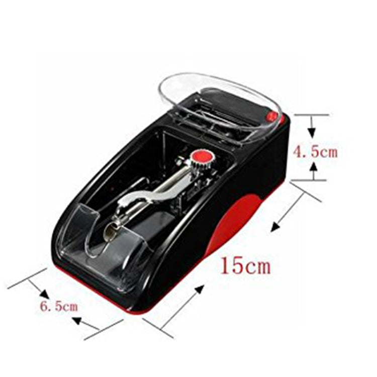 Electric Easy Automatic Cigarette Rolling Machine Tobacco Injector Maker Roller, Diameter 8mm, EU Plug(Red)