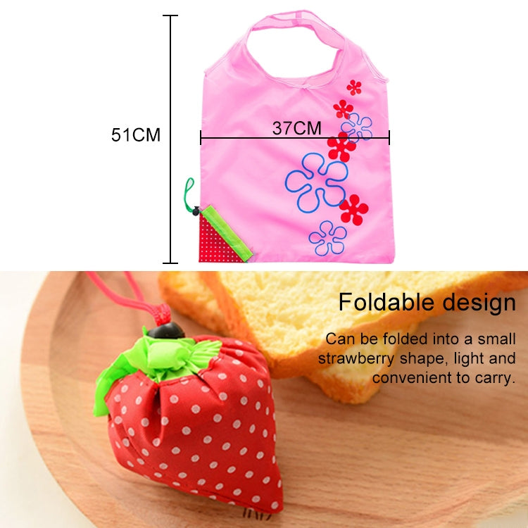 Creative Strawberry Shopping Reusable Folding Reusable Grocery Shopping Bag(Green)