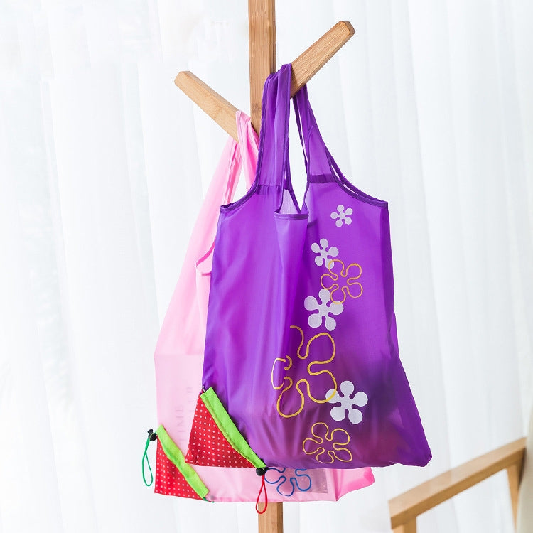 Creative Strawberry Shopping Reusable Folding Reusable Grocery Shopping Bag(Green)