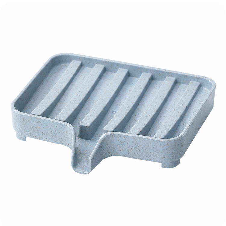 Plastic Soap Dish Storage Box(Blue)