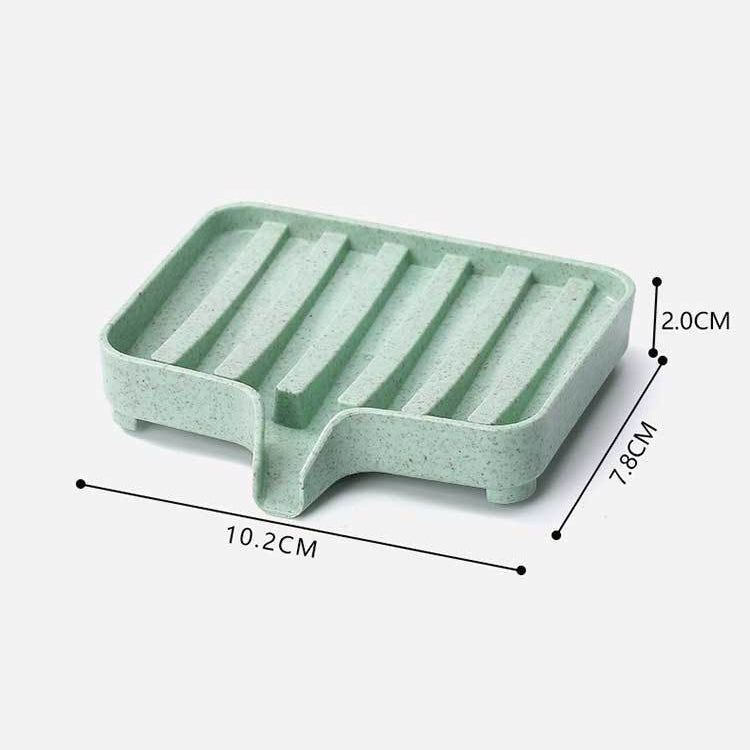 Plastic Soap Dish Storage Box(Blue)