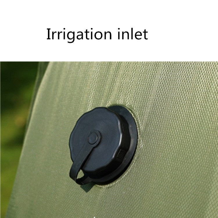 Outdoor Bathing Bag Self-driving Camping Solar Hot Water Bottle 20L Water Storage Bag(Black)