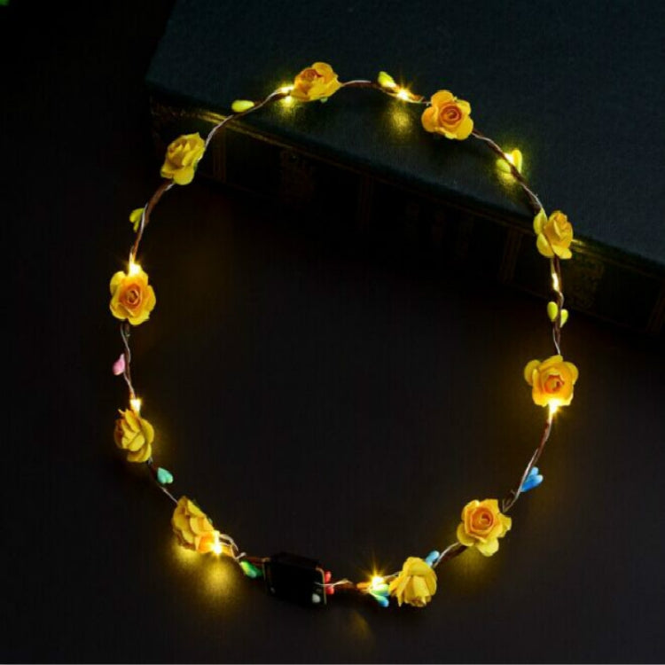 3 PCS Ten Lights Flash Garland Headband(Random Color and Style)