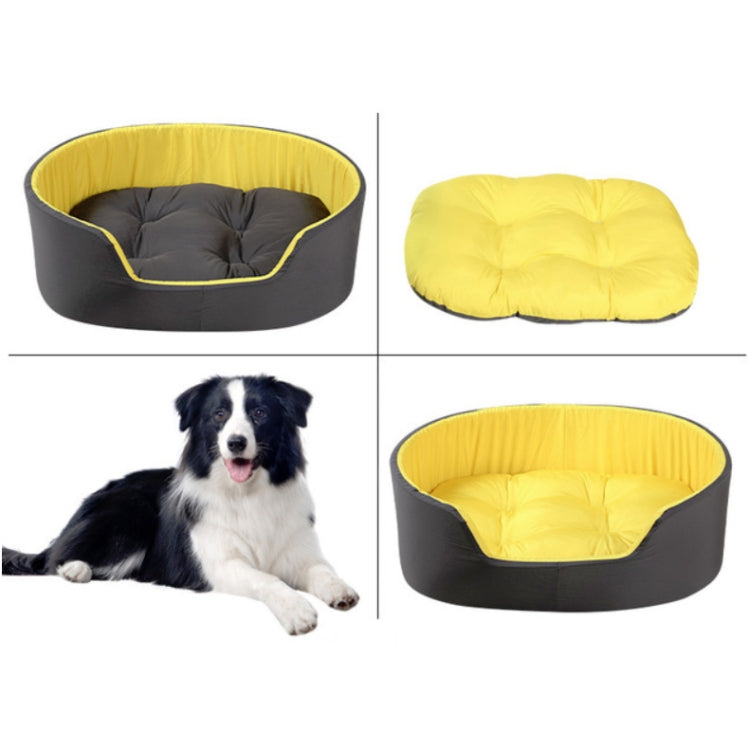 Two-Color Washable Comfortable Pet Nest with Cushion, Size:M 57x40x20cm