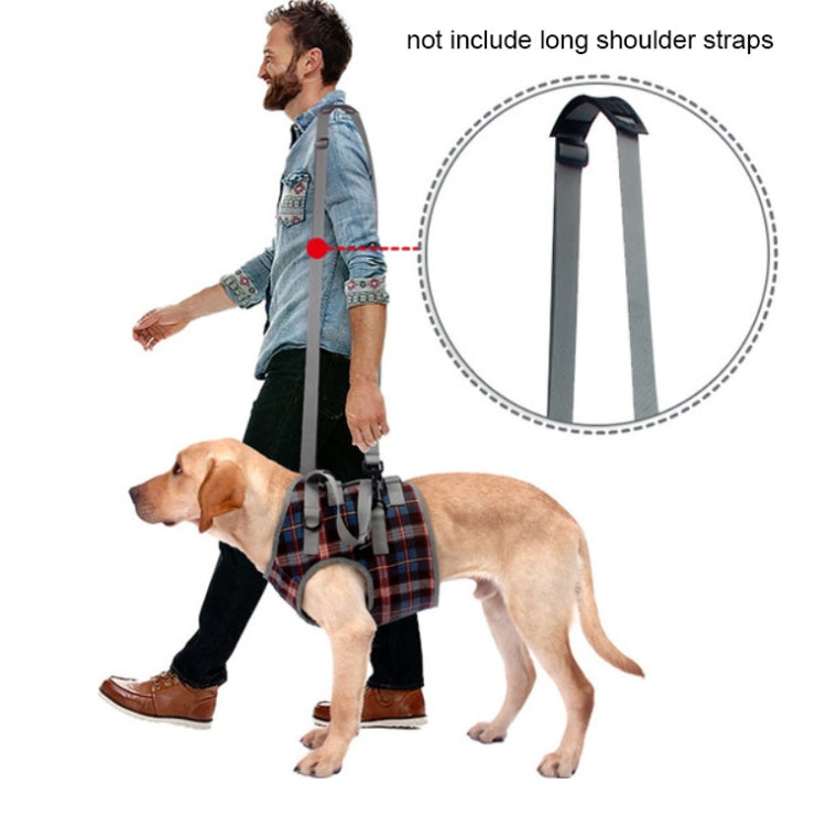 Pet Leg Straps Disabled & Injured Elderly Dog Auxiliary Belt, Size: L, Style:Hind Leg(Orange)