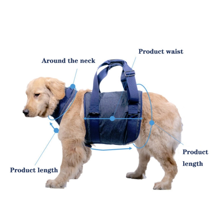 Pet Leash Senior Dogs Walking Aids Chest Harness, Size: S(Pink)
