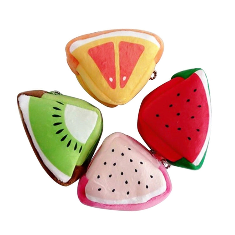 Cute Fruit Wallet Gift Plush Coin Purse Female Bag(watermelon)