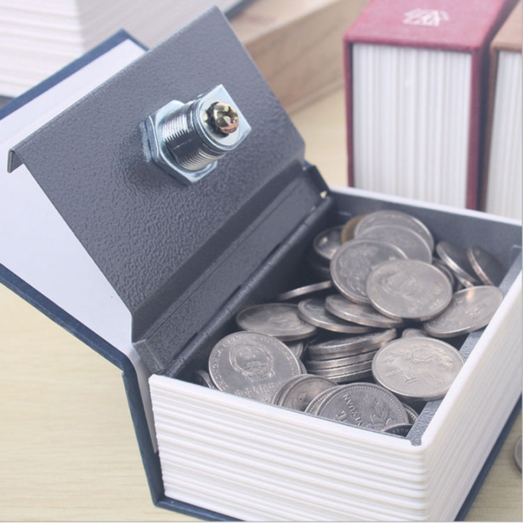 Mini Dictionary Safe Box Book Secret Security Lock Cash Money Coin Storage Jewellery key Locker(Red)